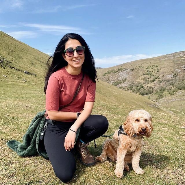 Empowered by Ashley - Ashley customer hiking with their dog - Top 10 tips for hiking season safety